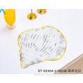 Sea Shell Shape Irregular Gold Kid's Plastic Placemats